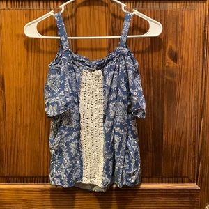 🌻Girls justice cold shoulder top!